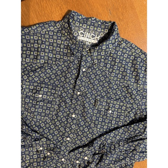 Cinch Other - Cinch‎ Western Shirt XL Modern Fit Snap Button Geometric Cowboy Rodeo